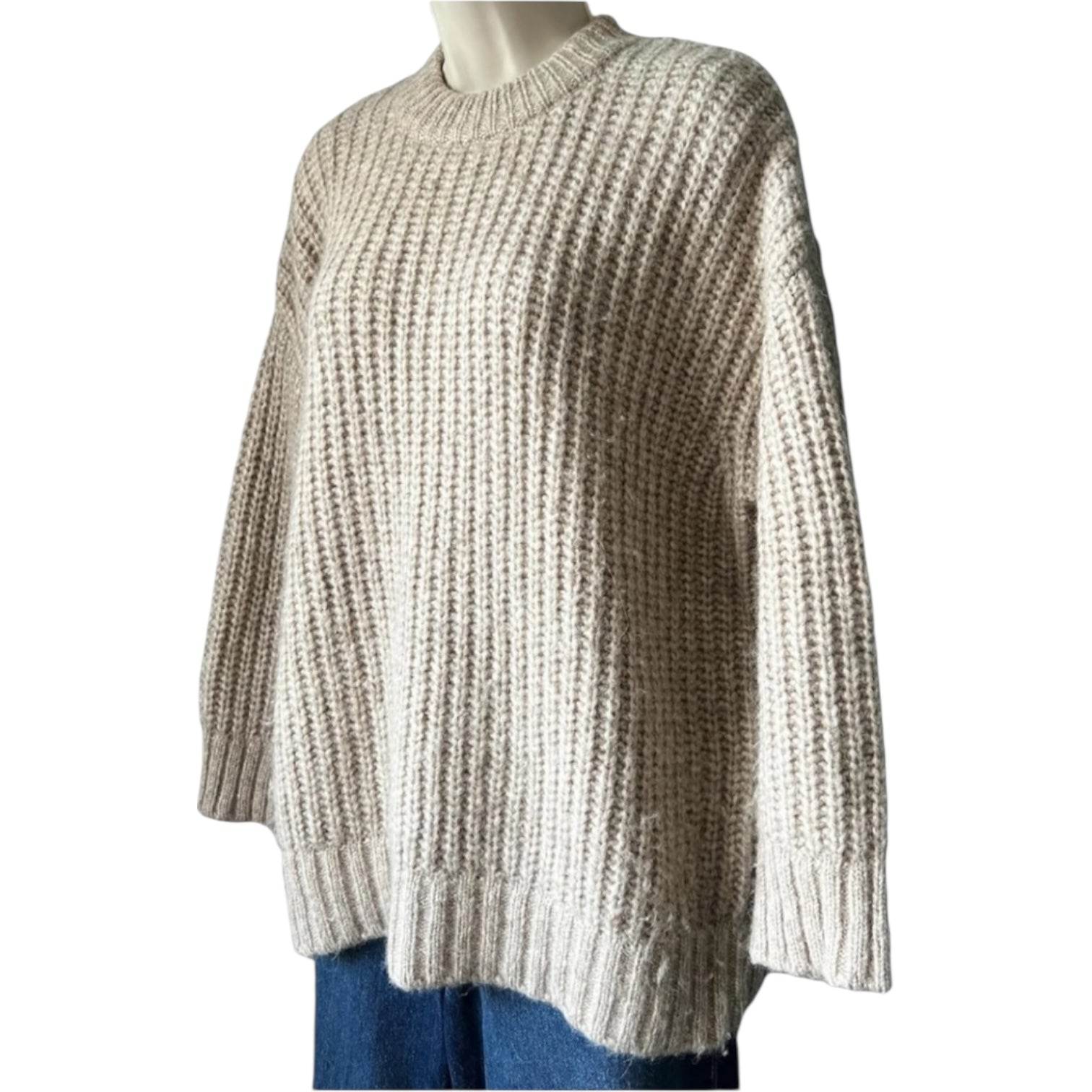 Jenni Kayne Oversized Alpaca Knit Jumper – Cocoon Silhouette, Size XXS – pre-loved
