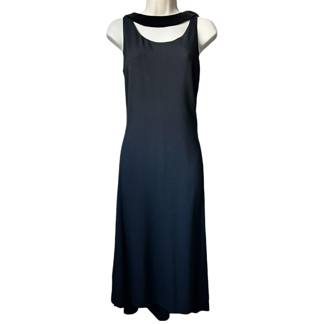 Vintage Prada Silk Velvet Choker Slip Mid-Length Dress – IT40 (UK8)