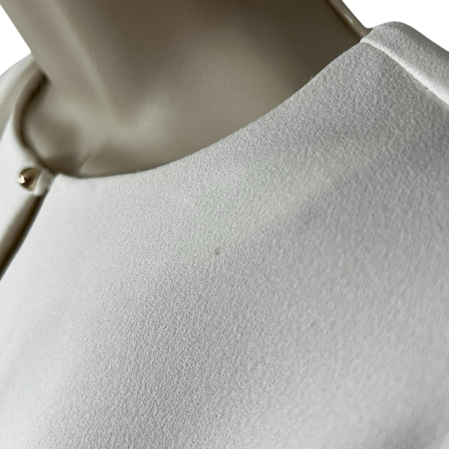 Acler Kerrison Ivory Drape Asymmetric Belted Blouse - UK8