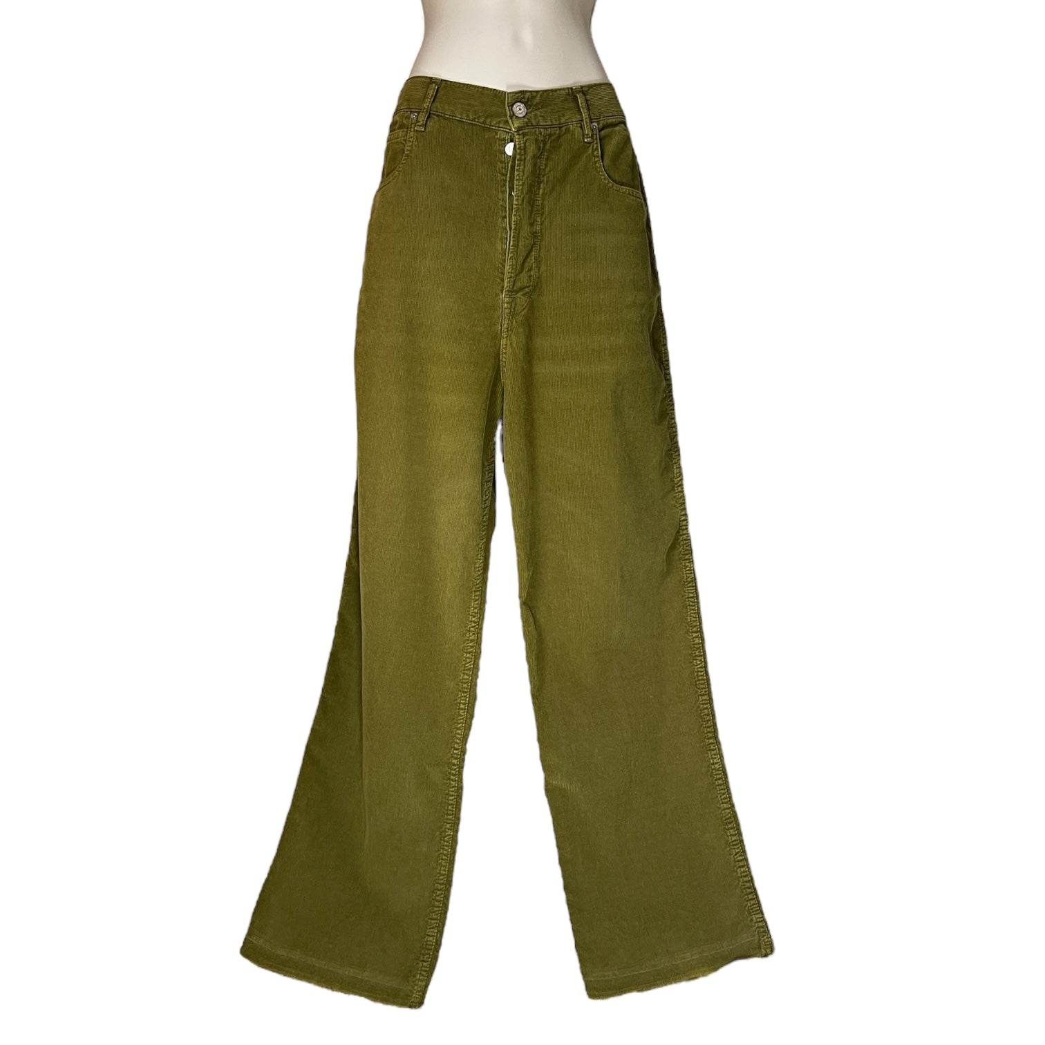 Golden Goose Corduroy Wide Leg Jeans – High Waisted Cropped, Sz 30 – pre-loved