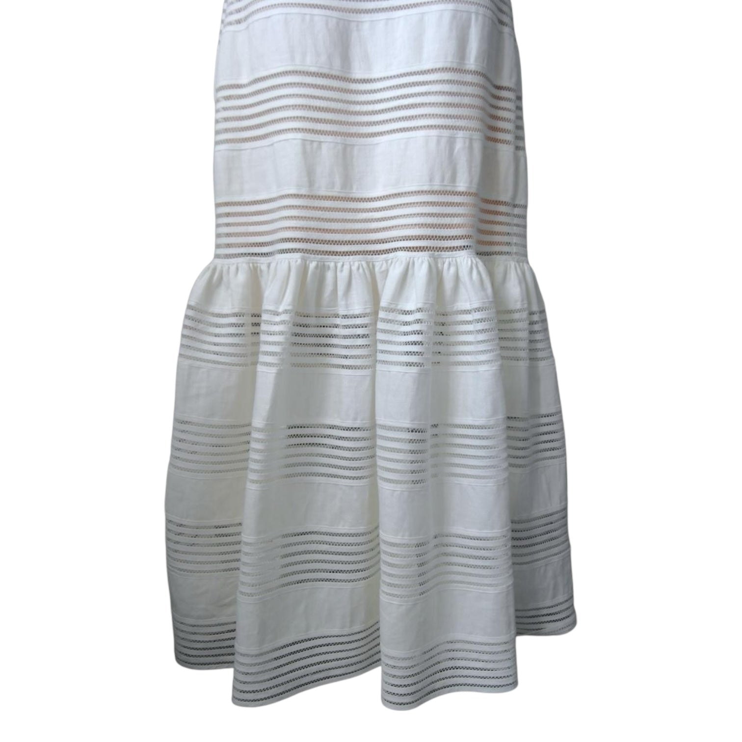 Zimmermann The Corsage Linen Orchid Belt Midi Dress – Sz 2 (UK12)