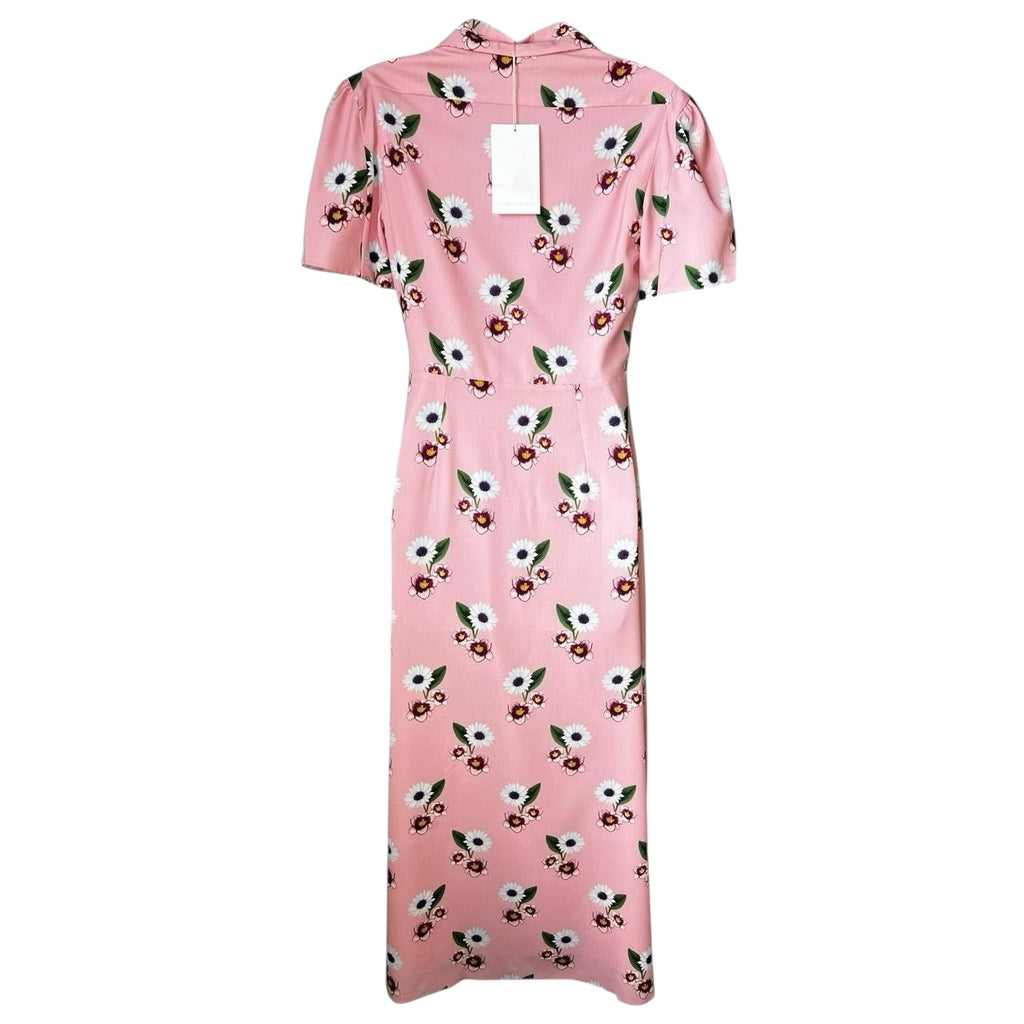 Borgo De Nor Adelaide Pink Floral Midi Dress – UK8