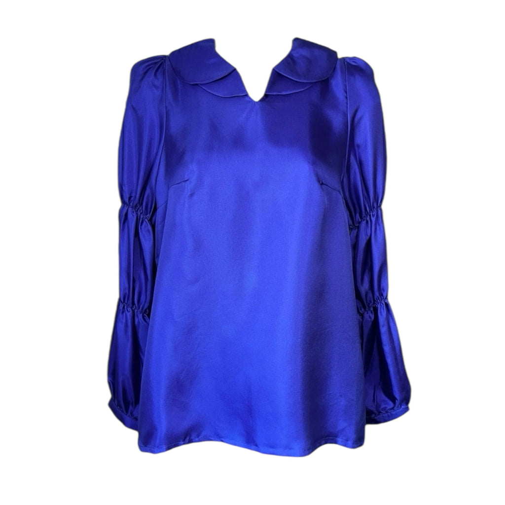 Lisou Ines Silk Blouse – Peter Pan Collar, UK6