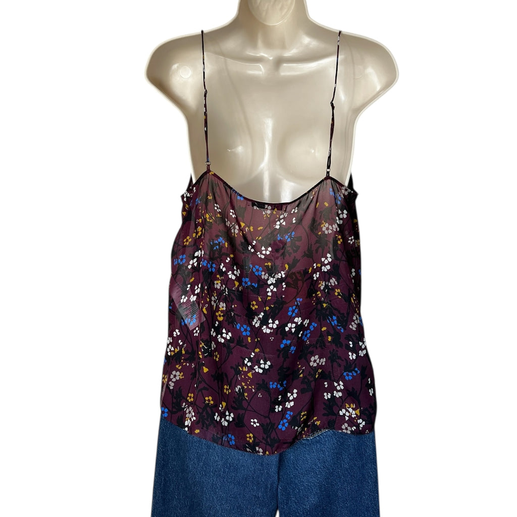 Dorothee Schumacher Floral Silk Camisole Top - Shee, sz 4 (UK12)