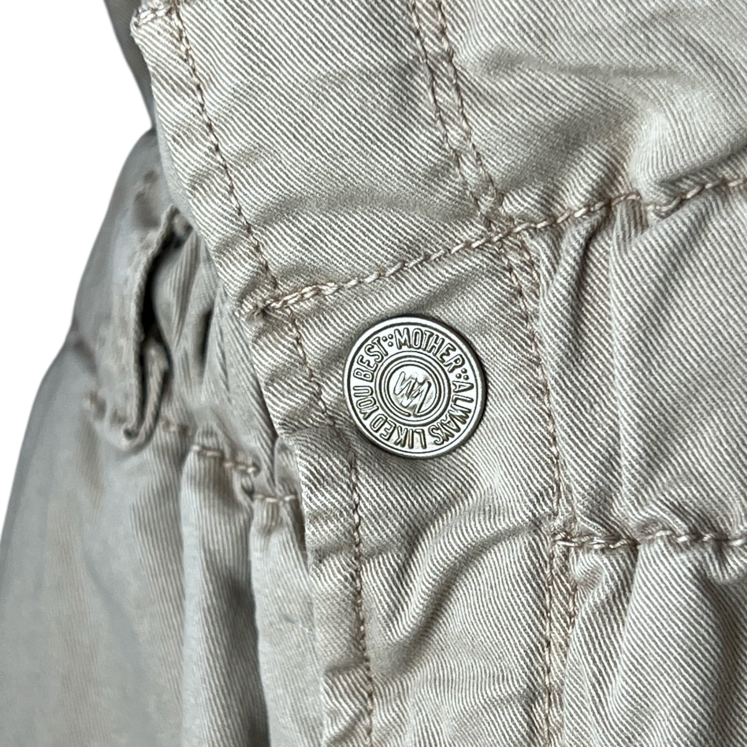 Mother The YOYO Ruffle Greaser Khaki Paperbag Crop Trousers – 28