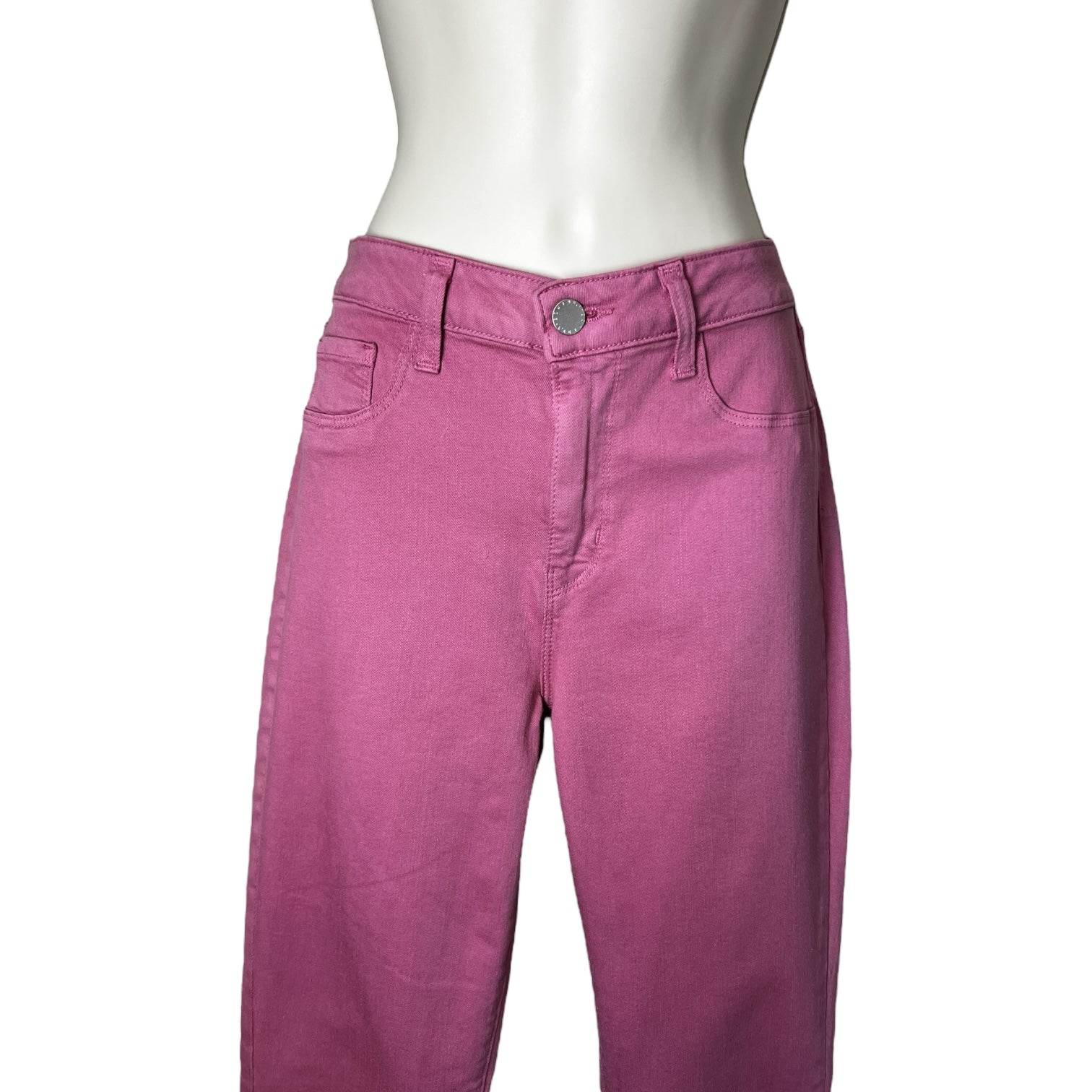 L’Agence Marguerite High Rise Skinny Jeans – Pink Stretch Slim, W28 L30 – pre-loved