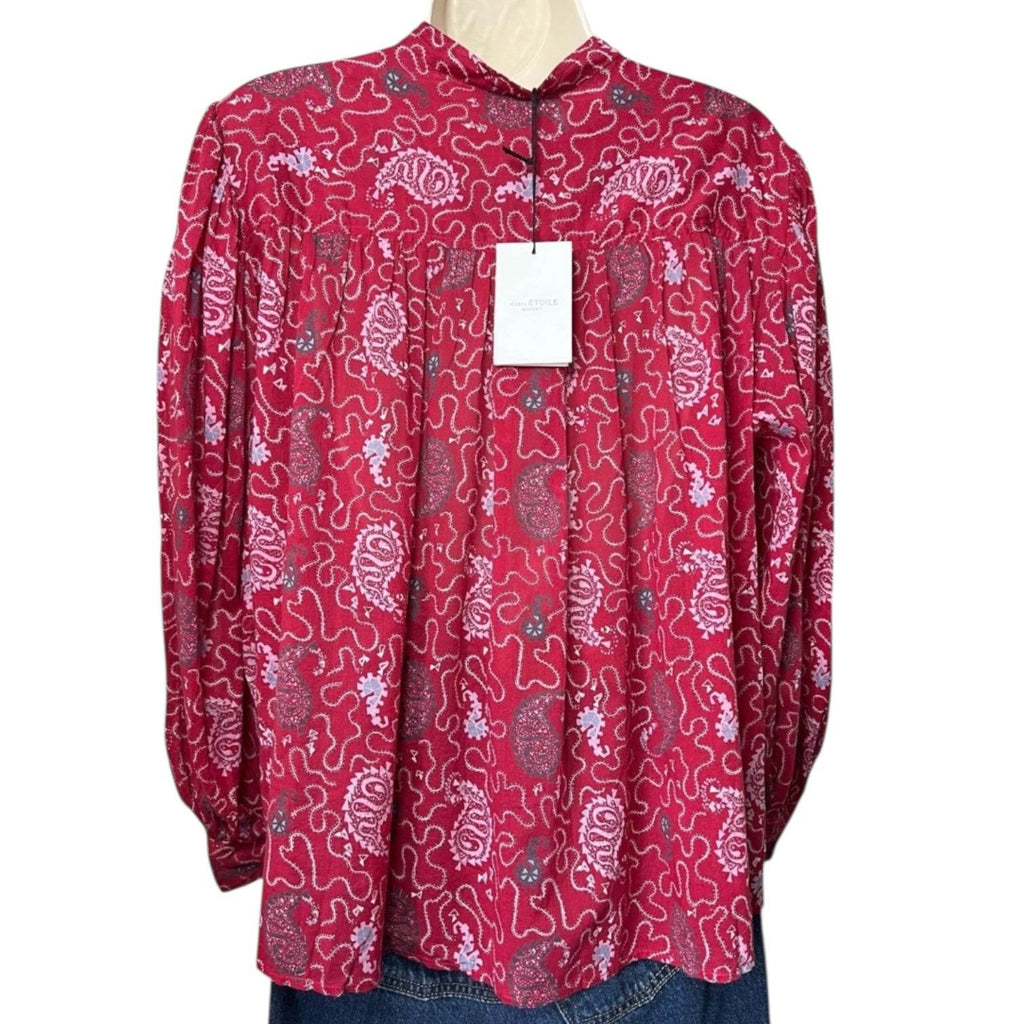 Isabel Marant Étoile Paisley Crop Shirt – Puff Sleeve, FR36 – pre-loved