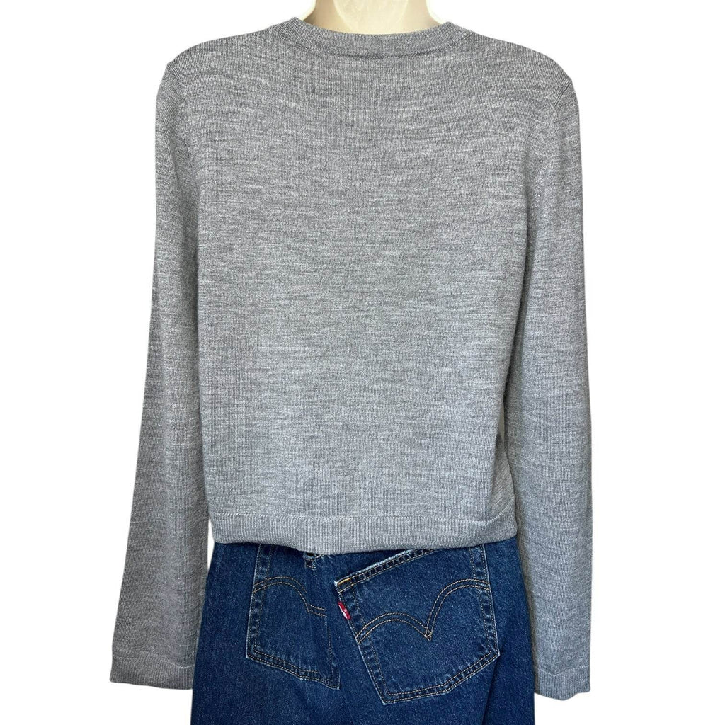Alice + Olivia x The Beatles Wool Jumper – Cropped Knit, “All You Need Is Love” Embroidery, Size L – pre-loved