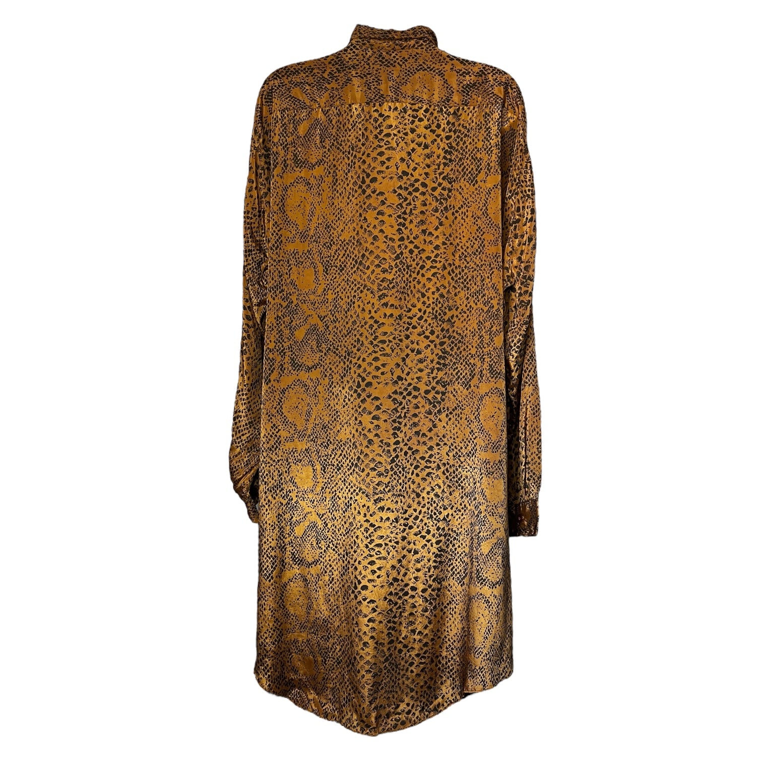 Mes Demoiselles Snake Print Kaftan Shirt Dress – Relaxed Tunic Blouse, FR38