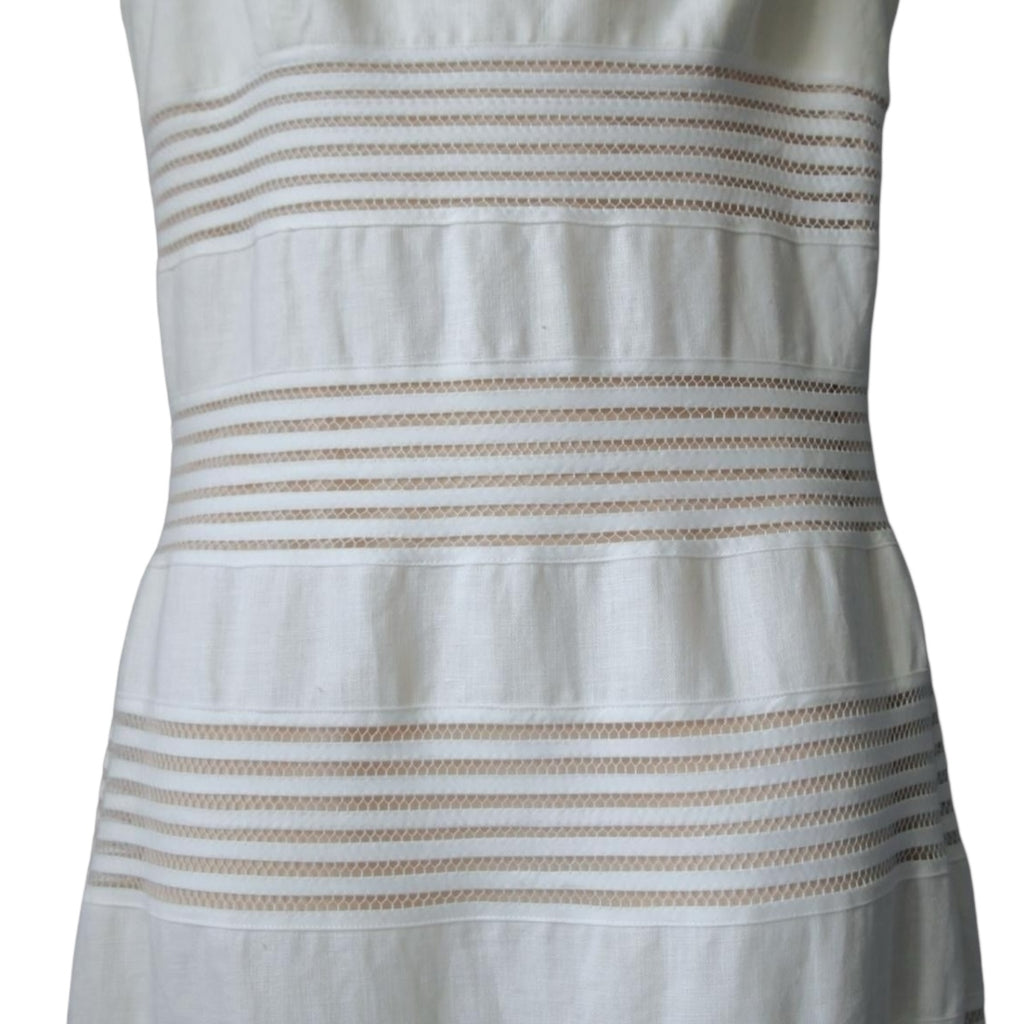 Zimmermann The Corsage Linen Orchid Belt Midi Dress – Sz 2 (UK12)