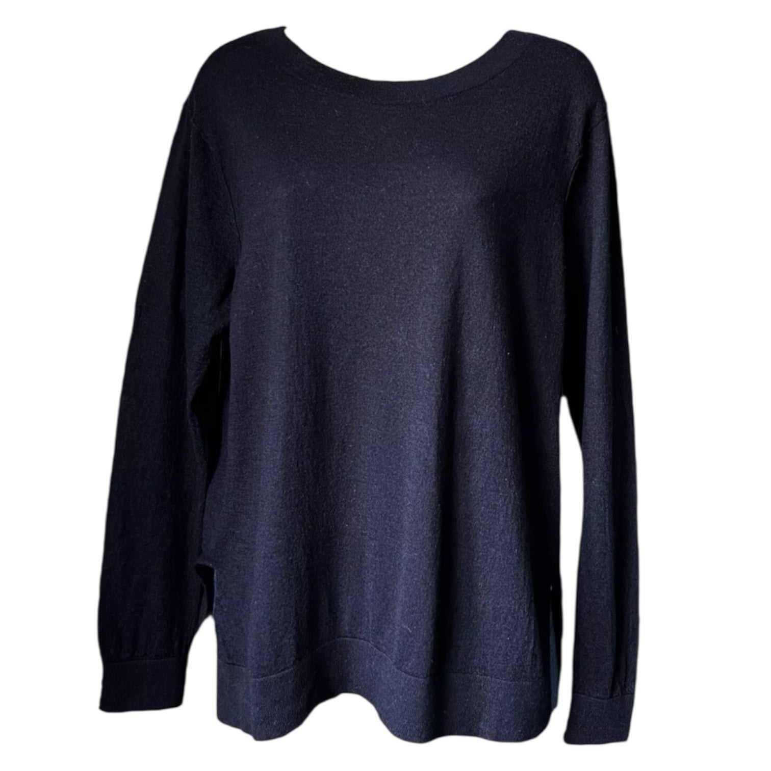 Dorothee Schumacher Wool-Silk Knit Jumper – Navy, Size 5 (XL) – pre-loved