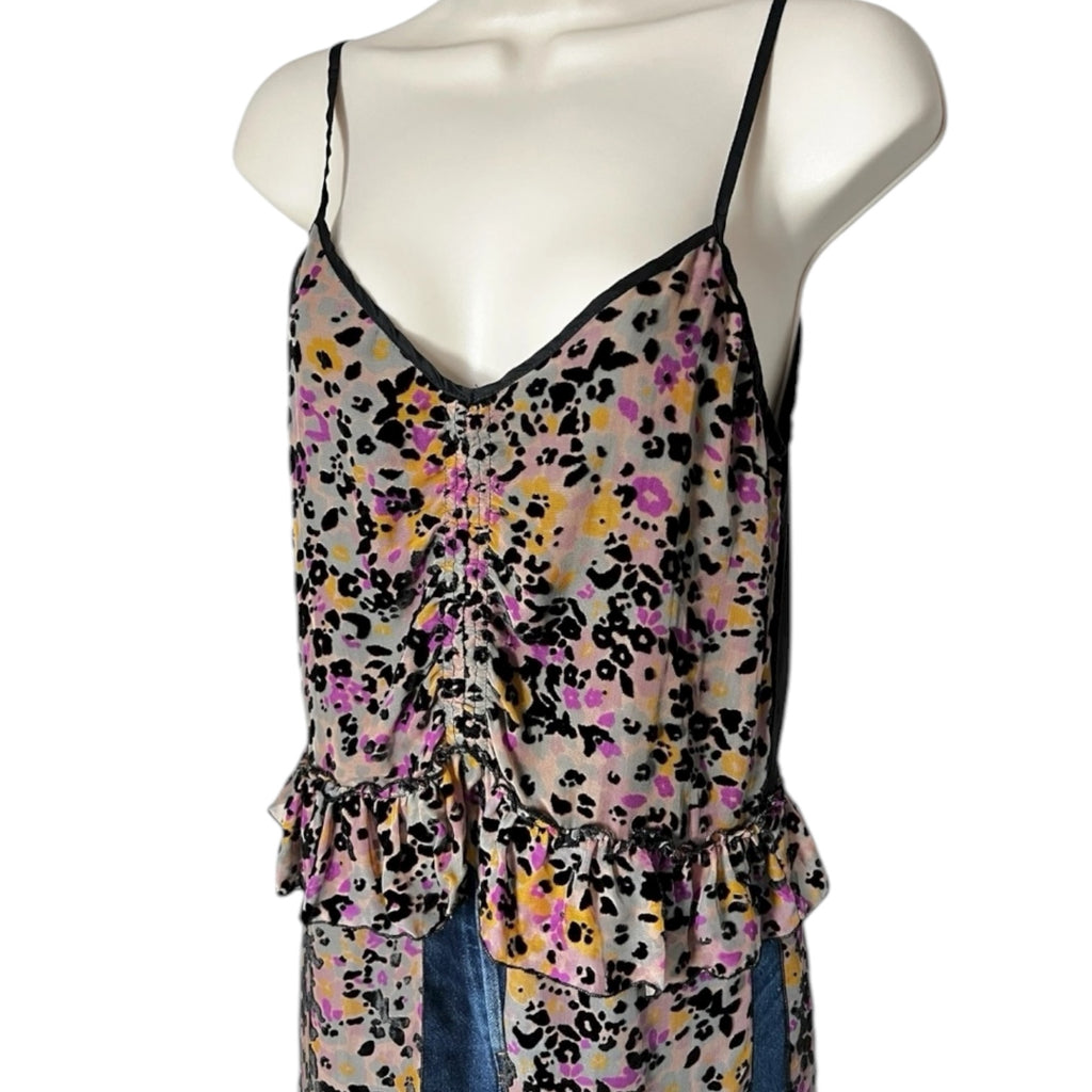 See By Chloé Silk Devoré Velvet Cami Top – FR34