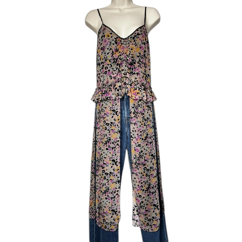 See By Chloé Silk Devoré Velvet Cami Top – FR34