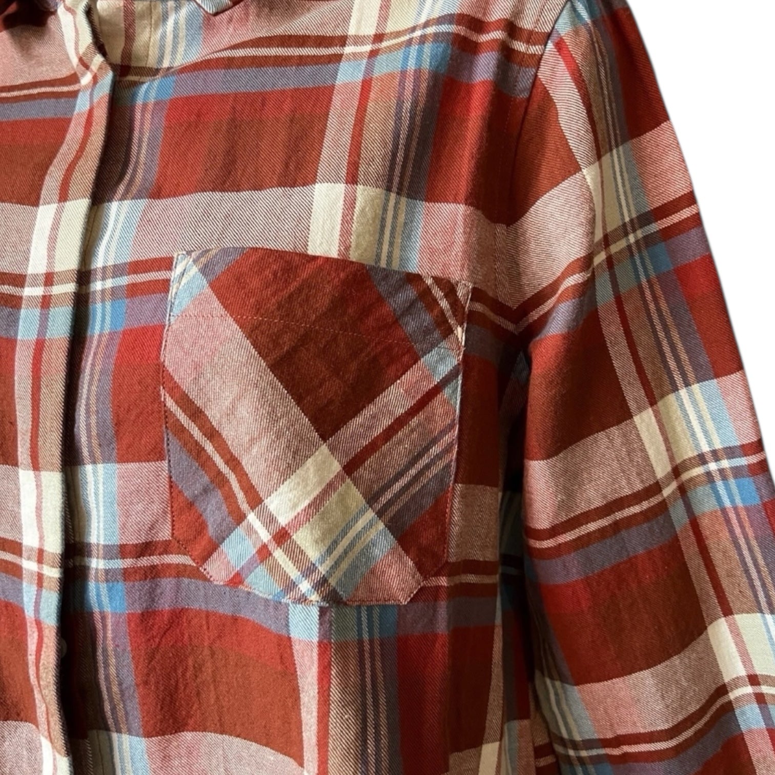 Chloé Stora Flannel Plaid Cropped Shirt – FR36 / UK8