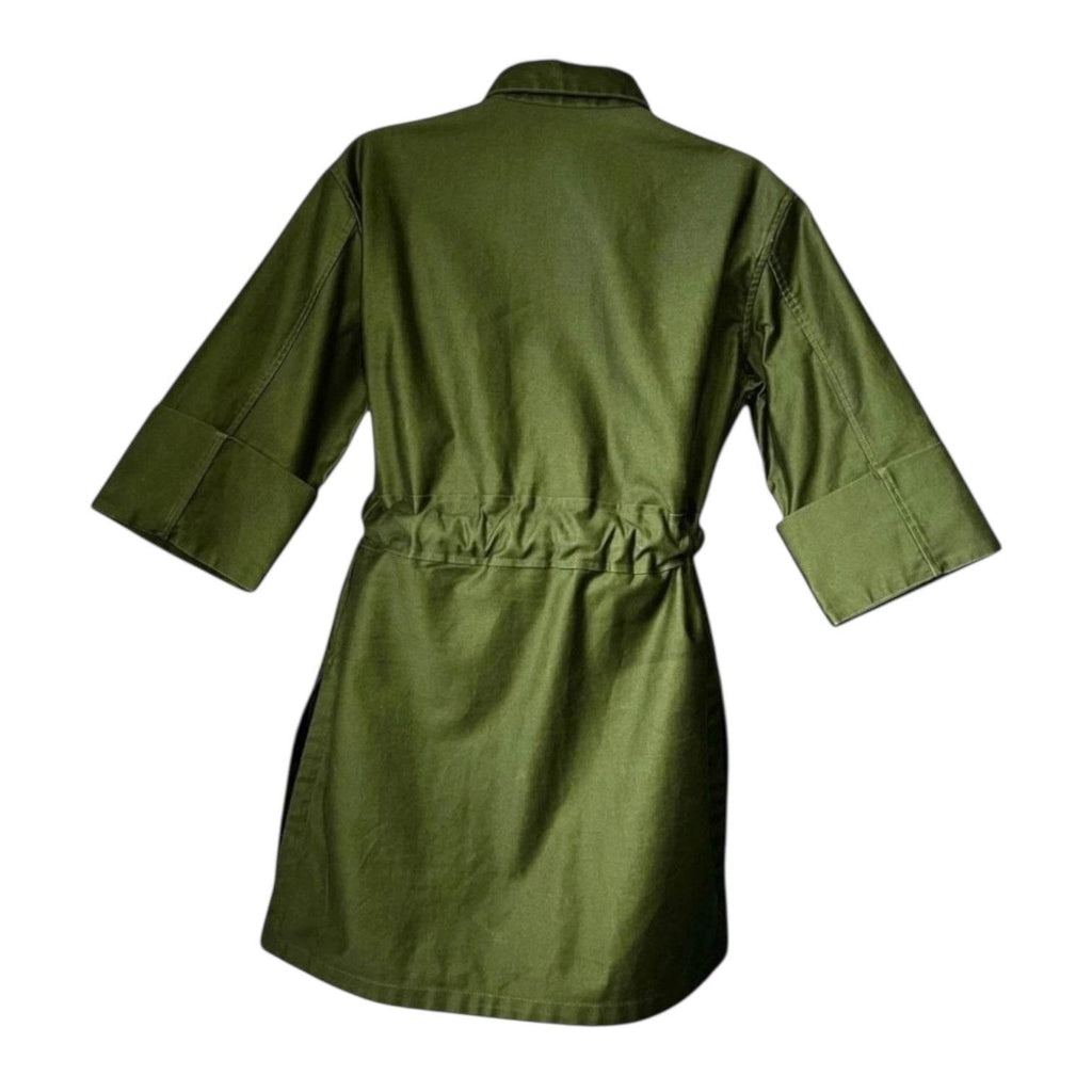Celine by Phoebe Philo Cotton Belted Top – Safari Patch Pockets, Minimalist Military Chic, FR 36 – pre-loved