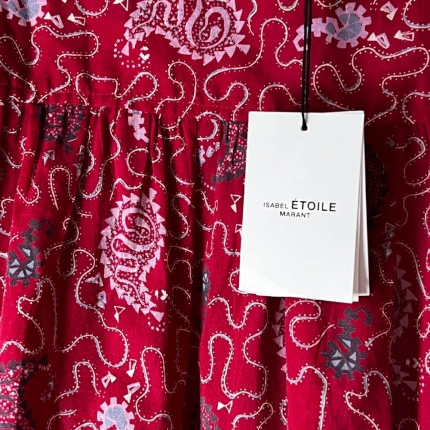 Isabel Marant Étoile Paisley Crop Shirt – Puff Sleeve, FR36 – pre-loved