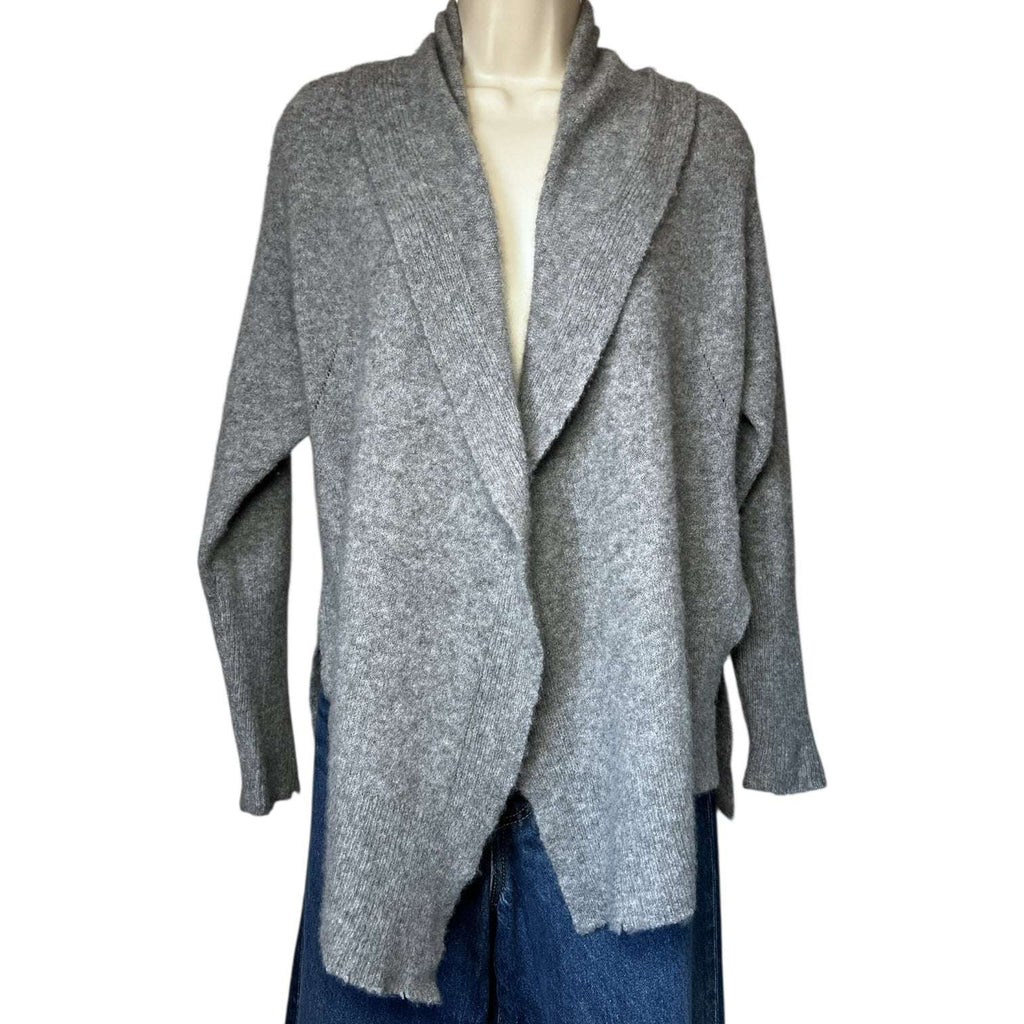 Zadig & Voltaire Eyelet Distressed Cashmere Cardigan – Open Front, Size XS/S – pre-loved