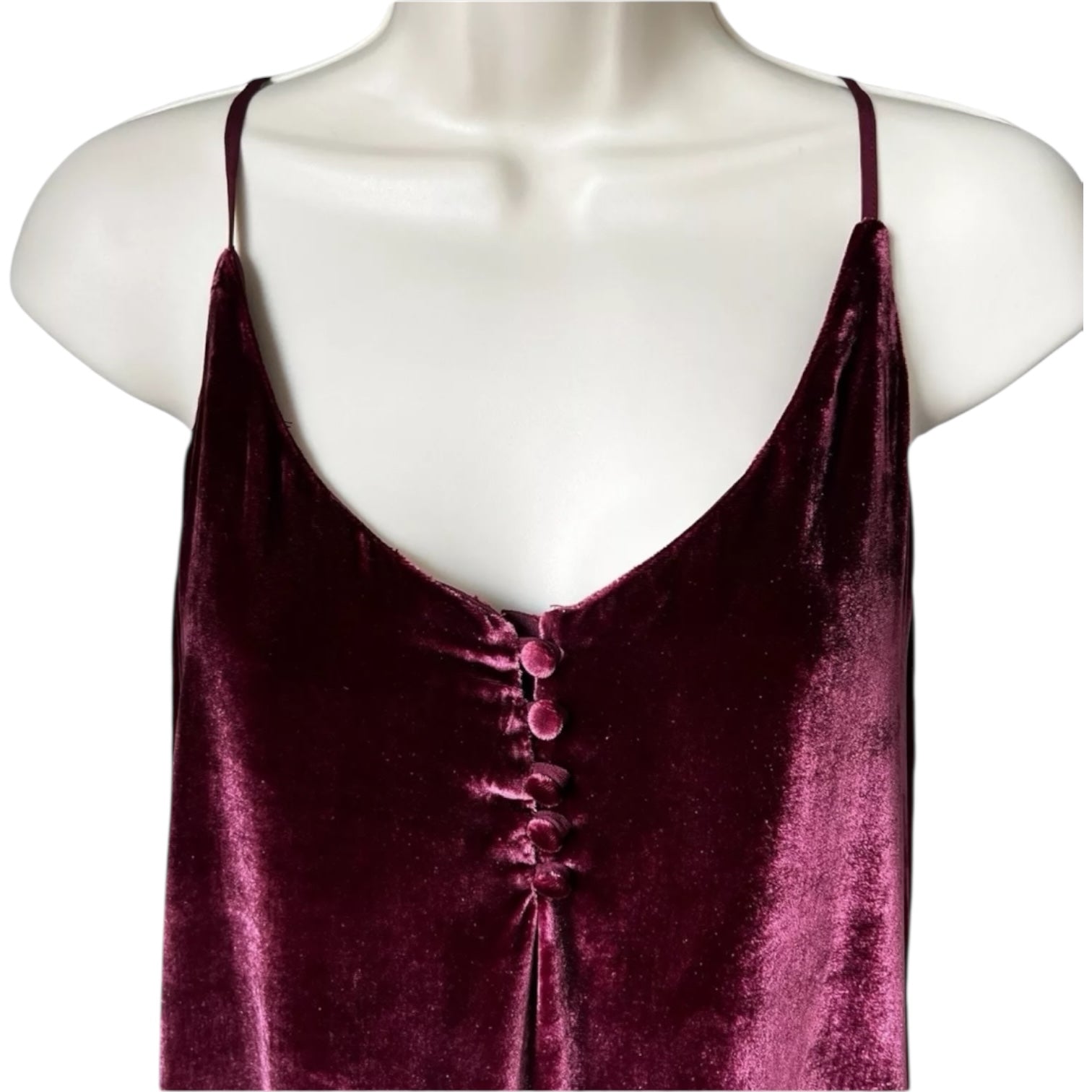 Rails Mini Velvet Slip Dress – Silk Blend, Size XS – pre-loved