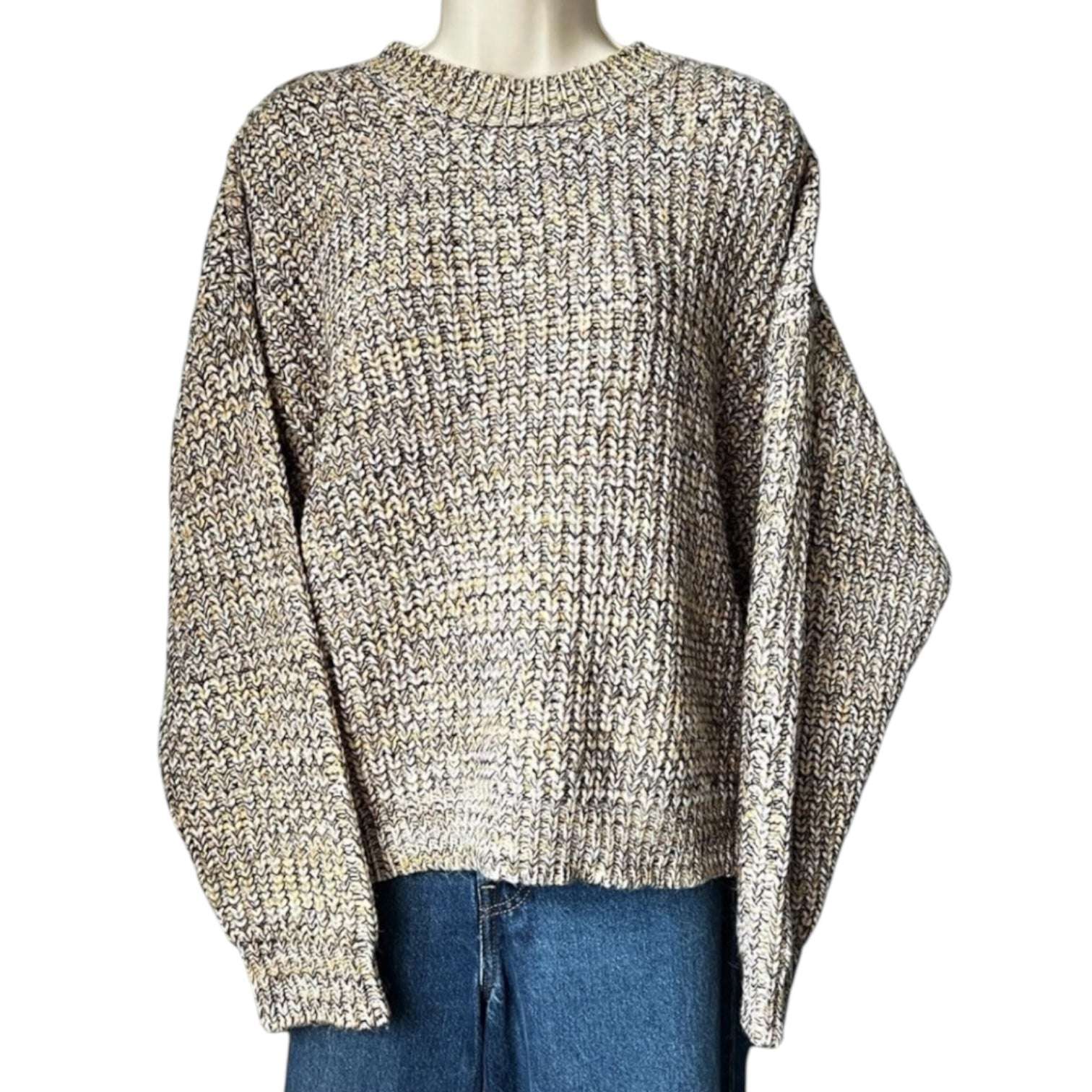 The Great Chunky Oversized Alpaca-Blend Jumper – Melange, US0 – pre-loved