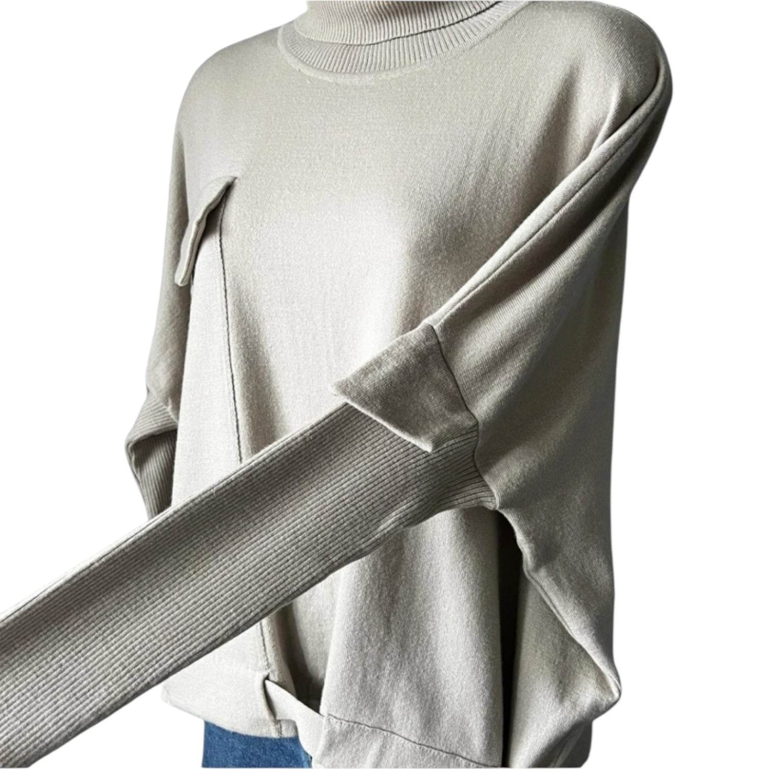 Annette Görtz Wool Roll Neck Oversized Jumper – Knit, Size M – pre-loved