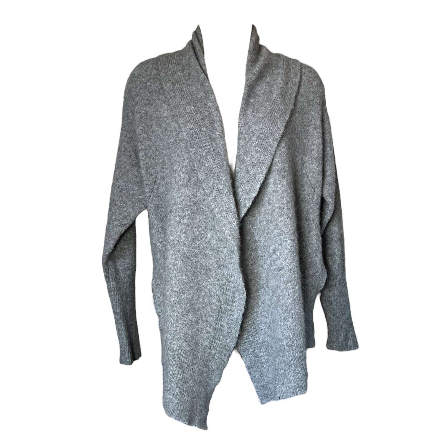 Zadig & Voltaire Eyelet Distressed Cashmere Cardigan – Open Front, Size XS/S – pre-loved