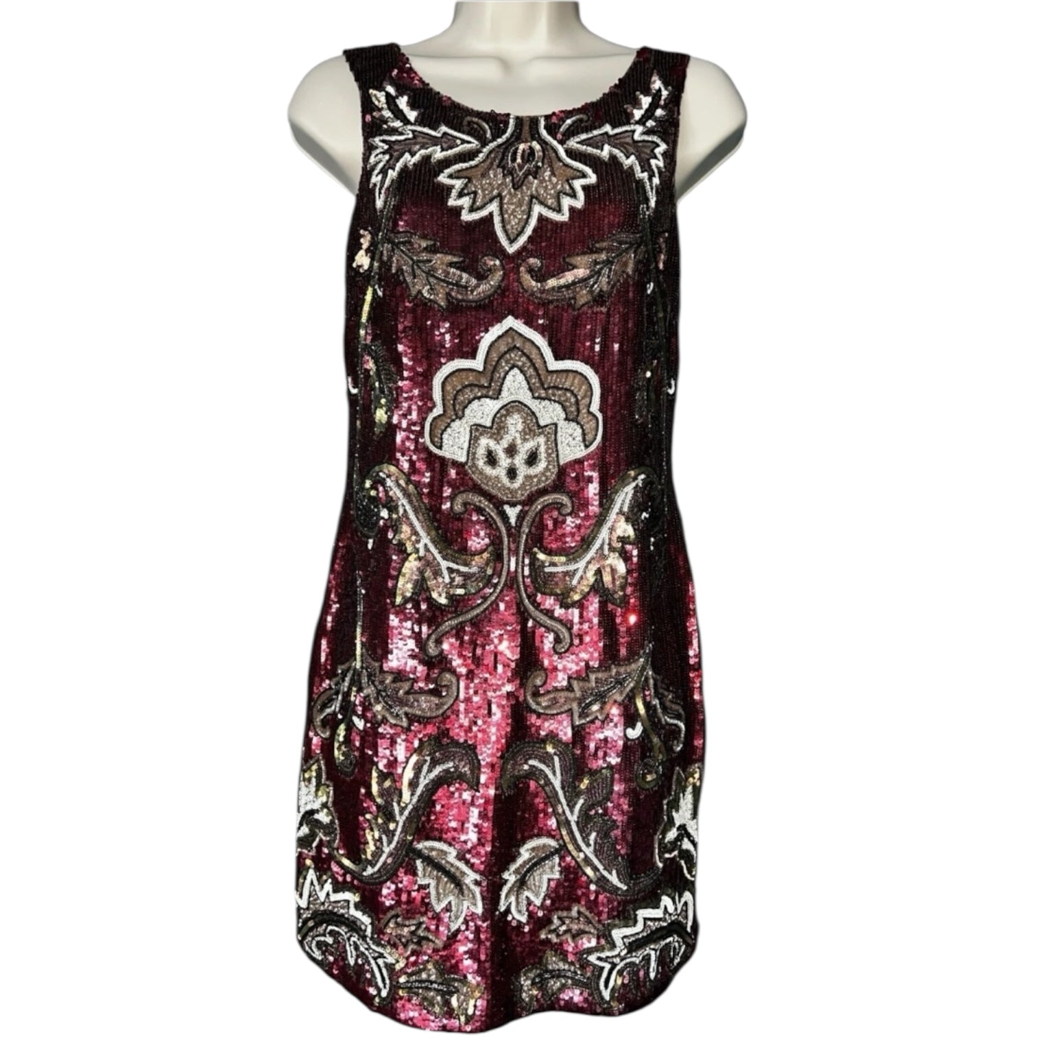 Needle & Thread Sheath Mini Dress – Gilded, UK10 – pre-loved
