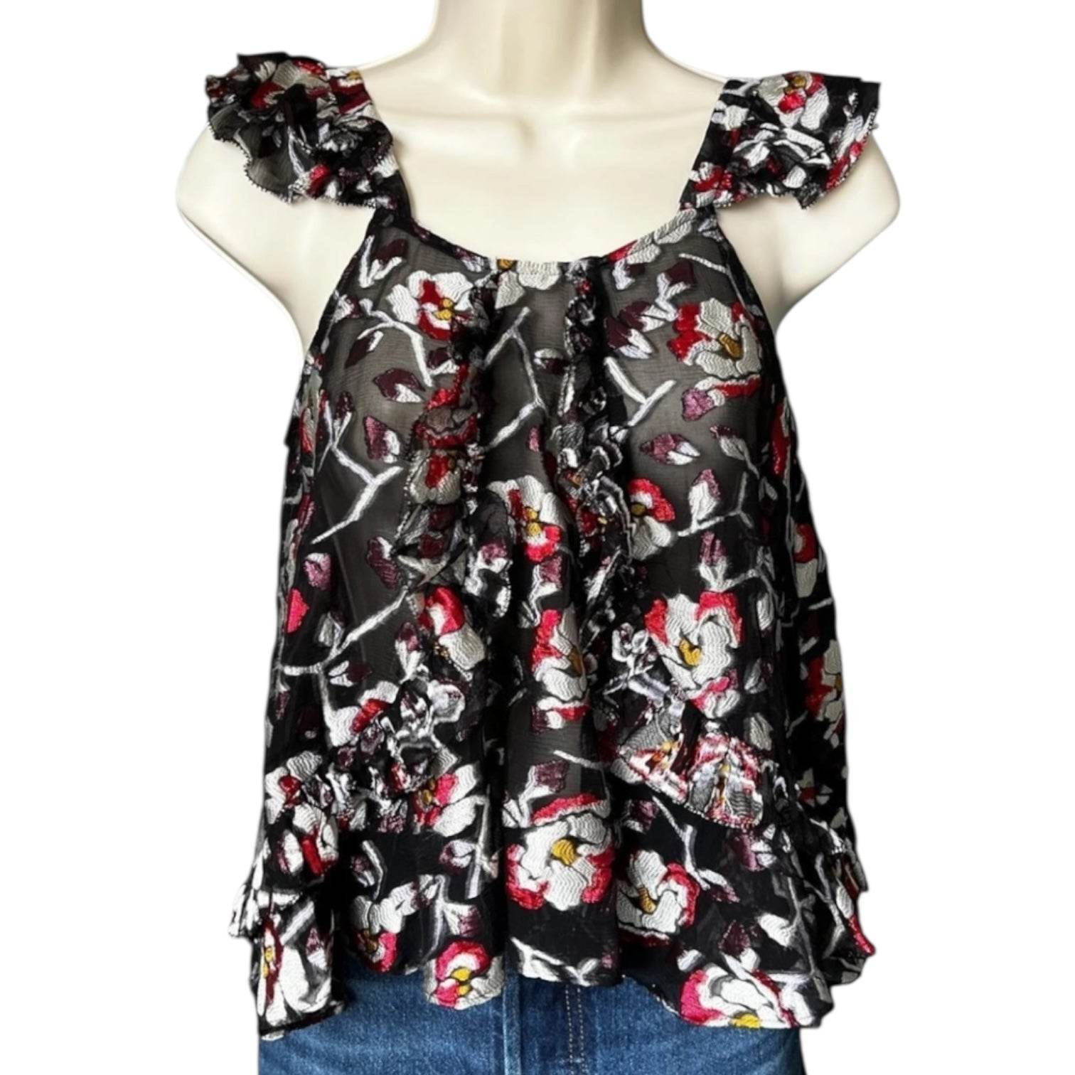 Isabel Marant “Piety” Silk Top – Black, FR36 – pre-loved