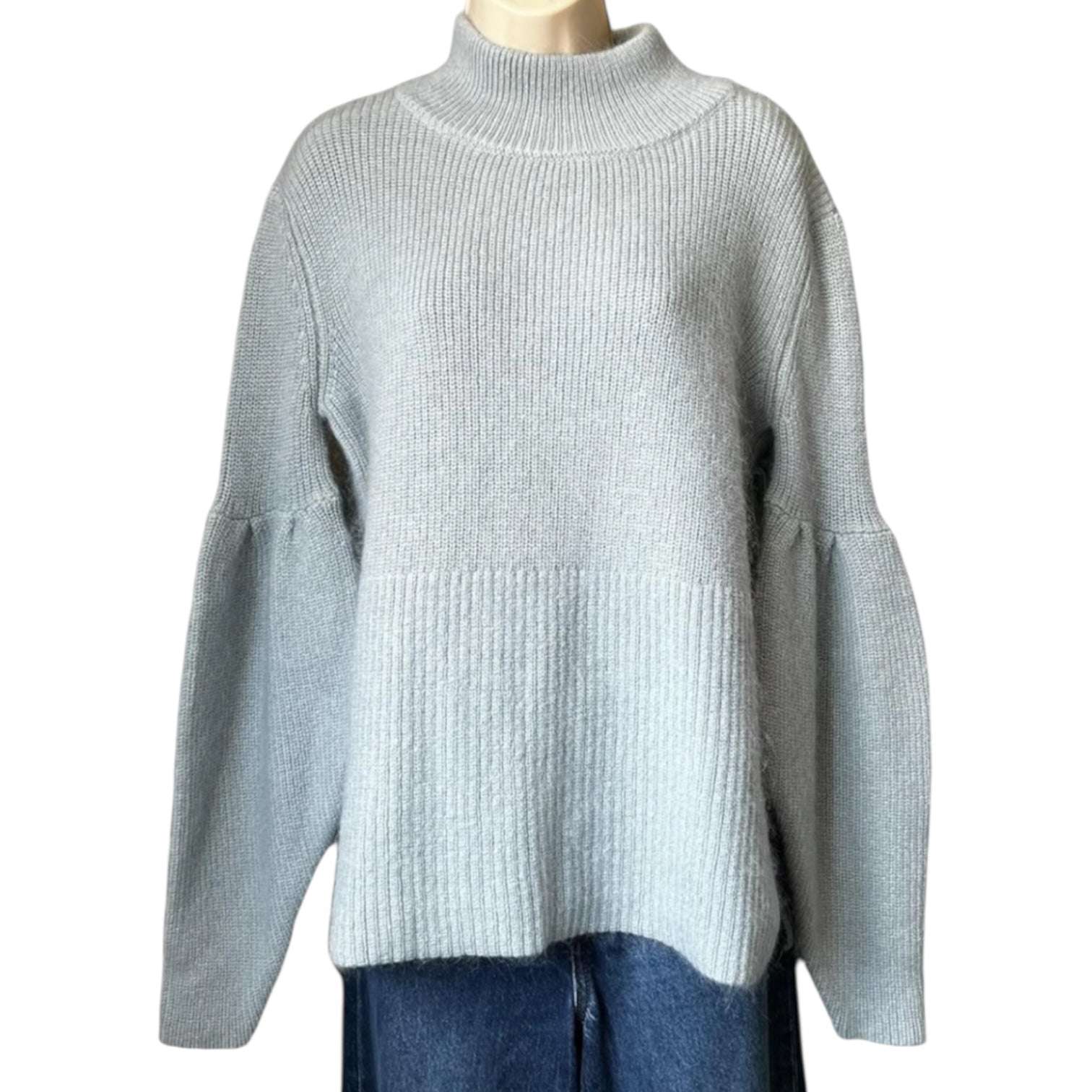 Viktoria & Woods Chunky Mohair-Blend Oversized Jumper – High Neck, UK 6–8 – pre-loved