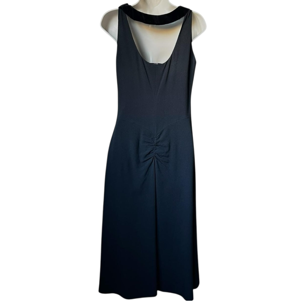 Vintage Prada Silk Velvet Choker Slip Mid-Length Dress – IT40 (UK8)