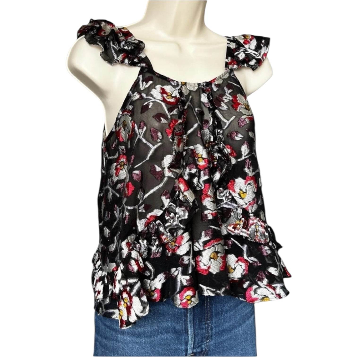 Isabel Marant “Piety” Silk Top – Black, FR36 – pre-loved