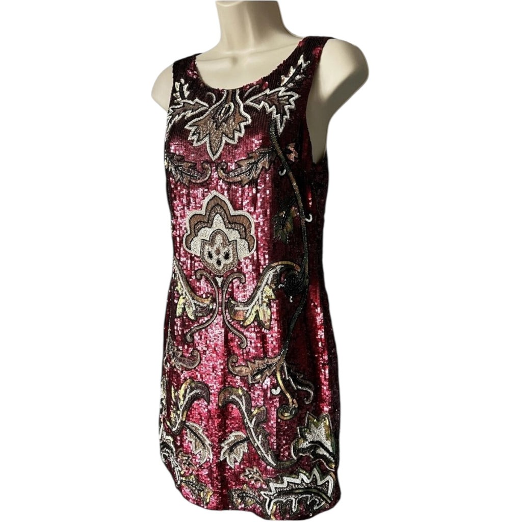 Needle & Thread Sheath Mini Dress – Gilded, UK10 – pre-loved