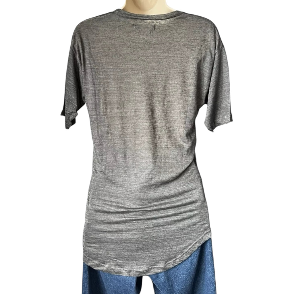 Isabel Marant Slub Linen T-Shirt – Longline, Size S – pre-loved