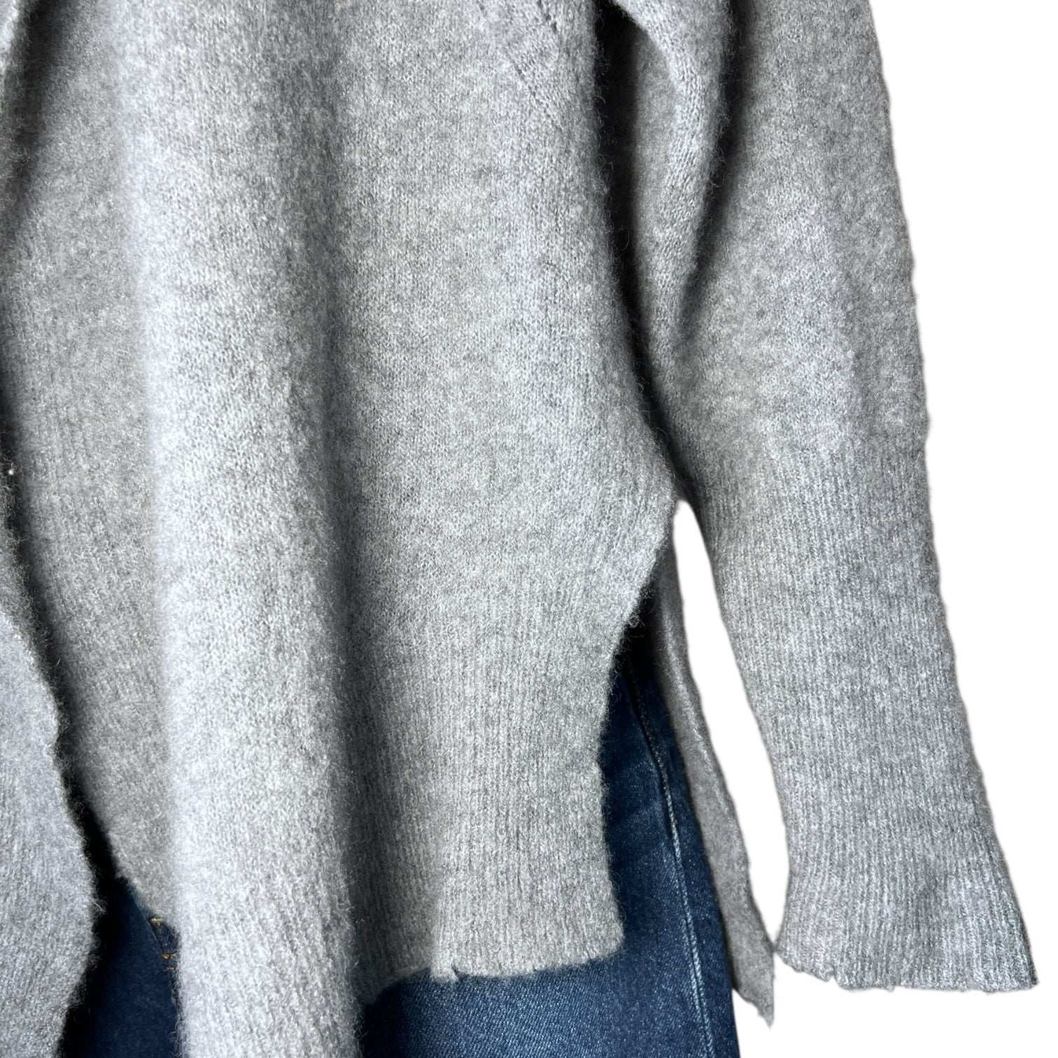 Zadig & Voltaire Eyelet Distressed Cashmere Cardigan – Open Front, Size XS/S – pre-loved