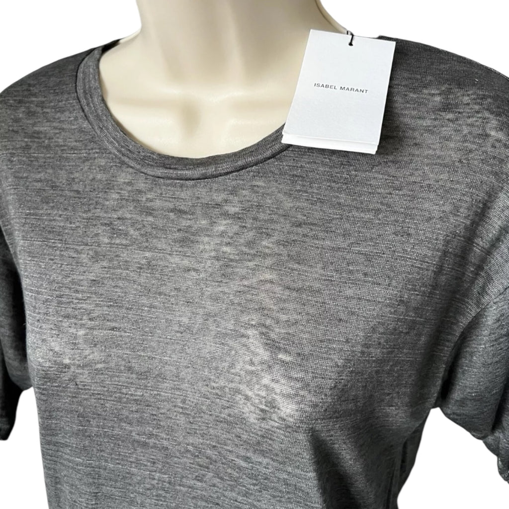 Isabel Marant Slub Linen T-Shirt – Longline, Size S – pre-loved