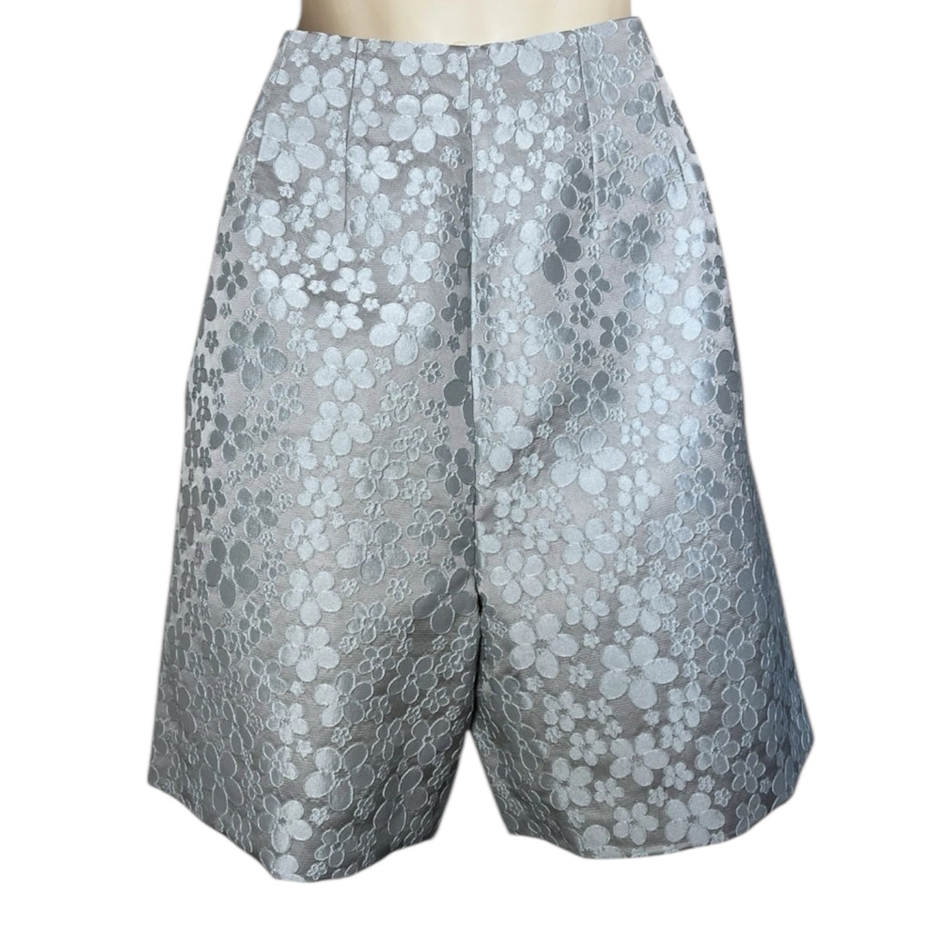 Alexa Chung Daisy Floral Jacquard High Rise Tailored Shorts - UK12