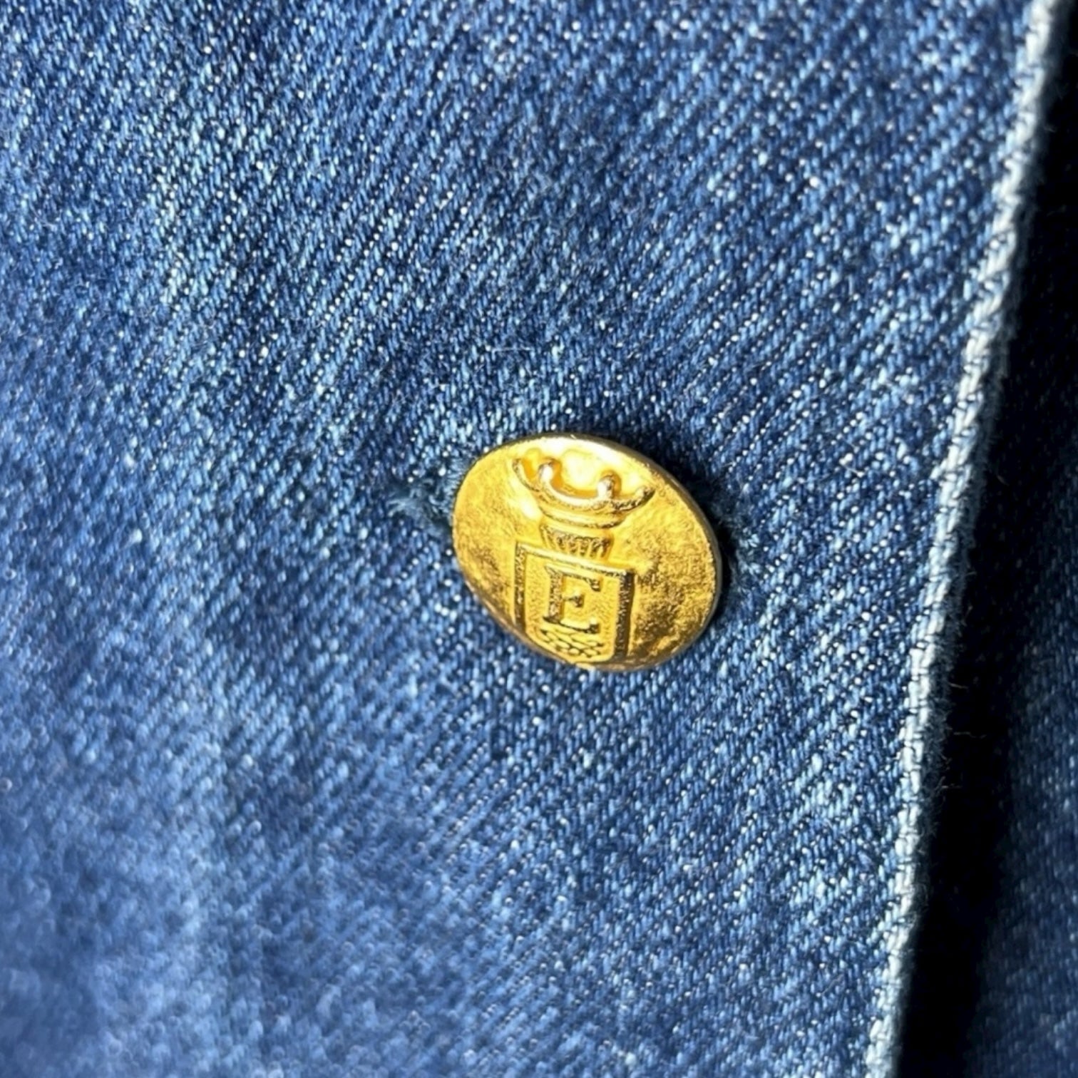 Vintage Escada Denim Chore Jacket – Western Quilted Liner, FR36