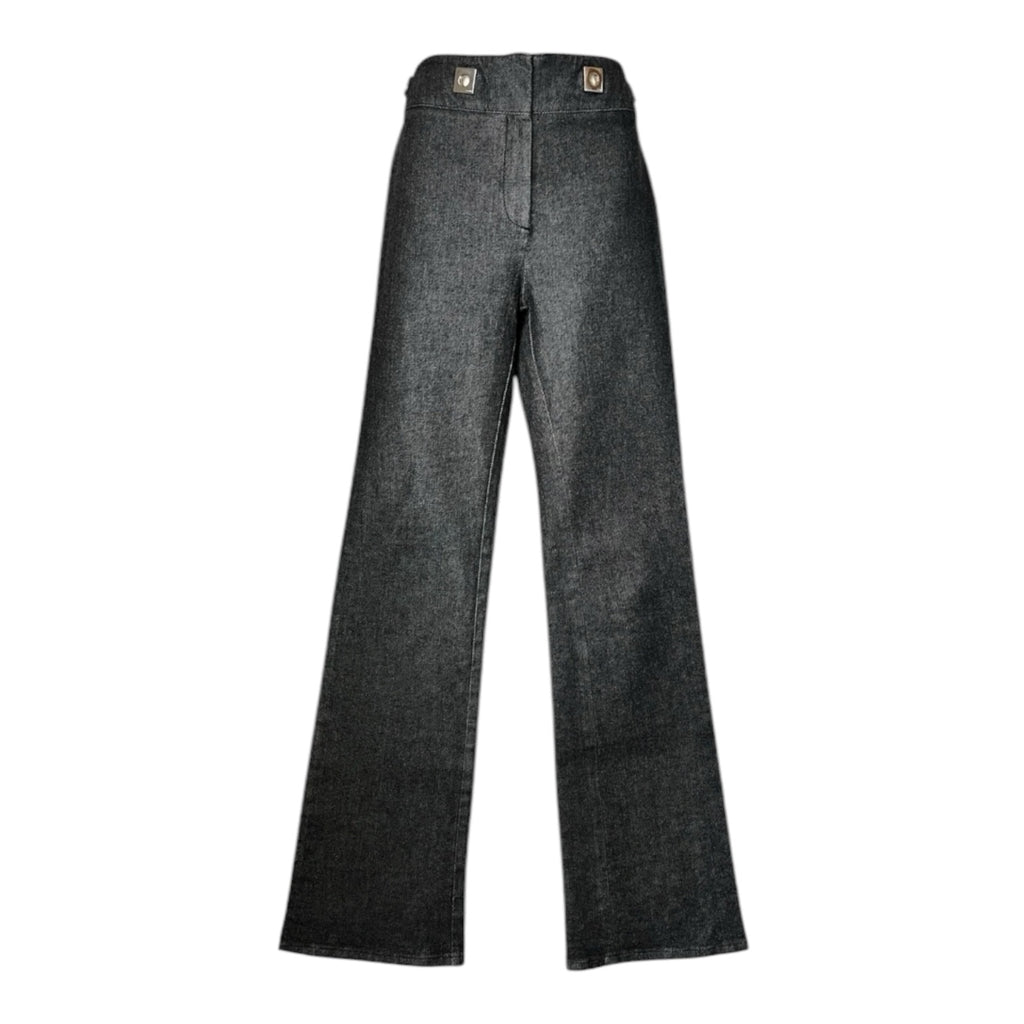 Vintage Fendi High Rise Logo Cut-Out Bootcut Jeans – 30