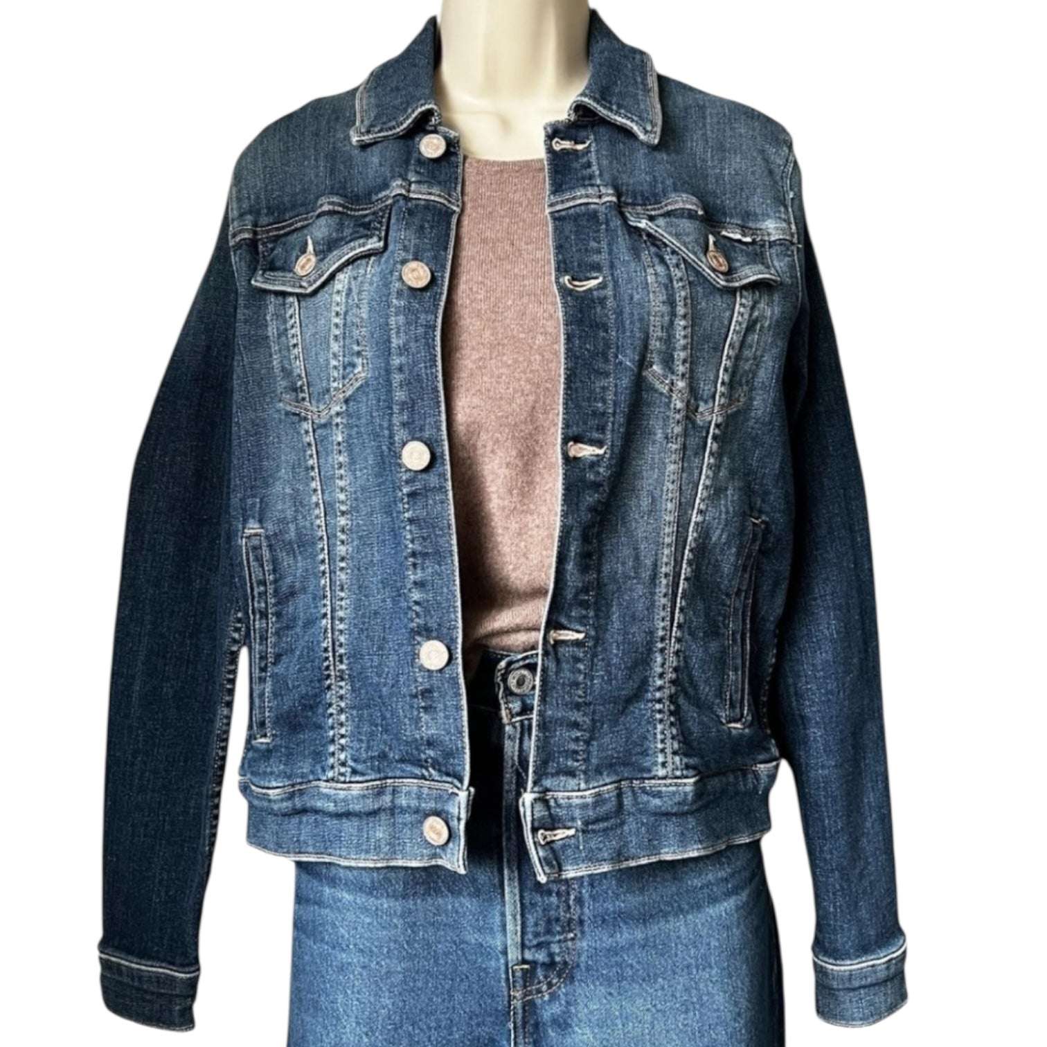 Mother Denim The Pocket Bruiser Jacket – Fitted, Size S – pre-loved