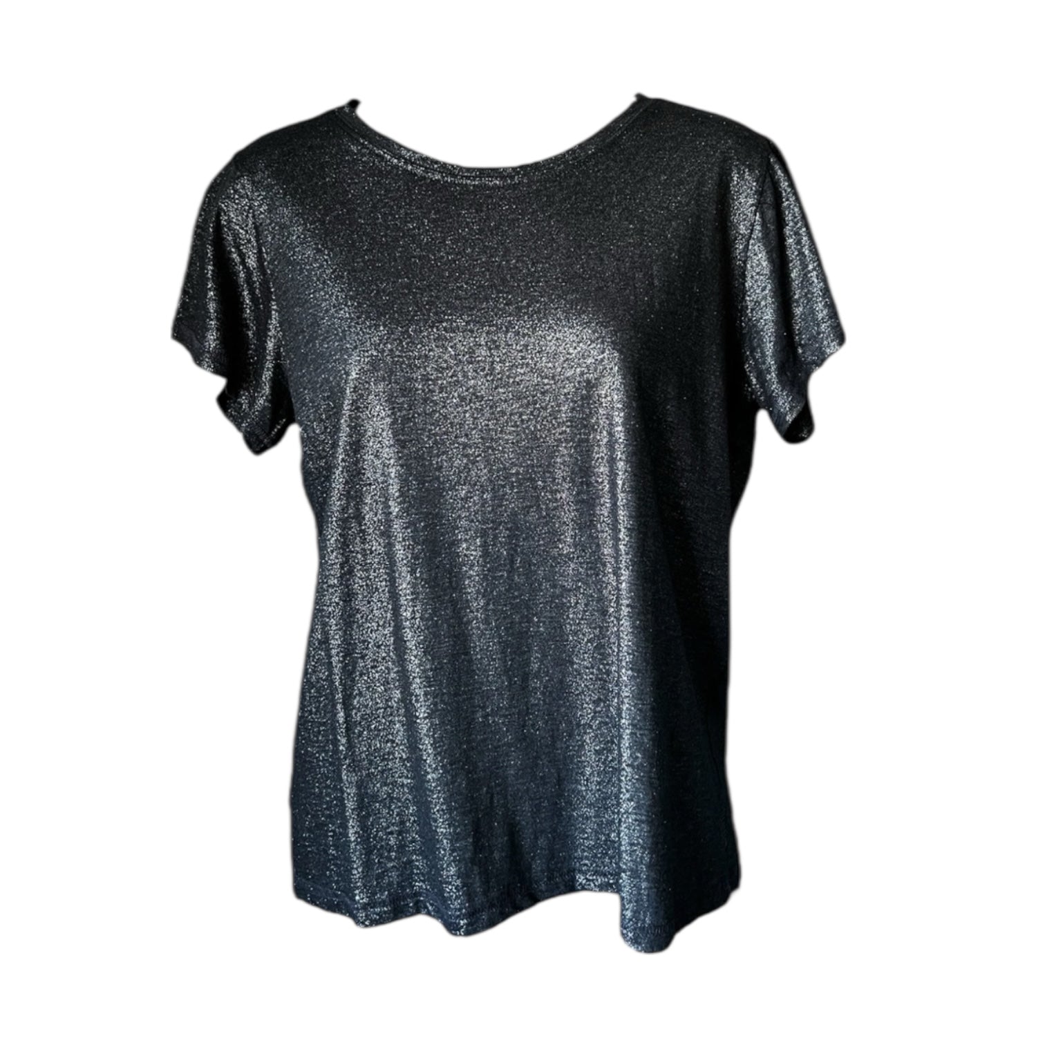 Paige Metallic Crew Neck T-Shirt - S