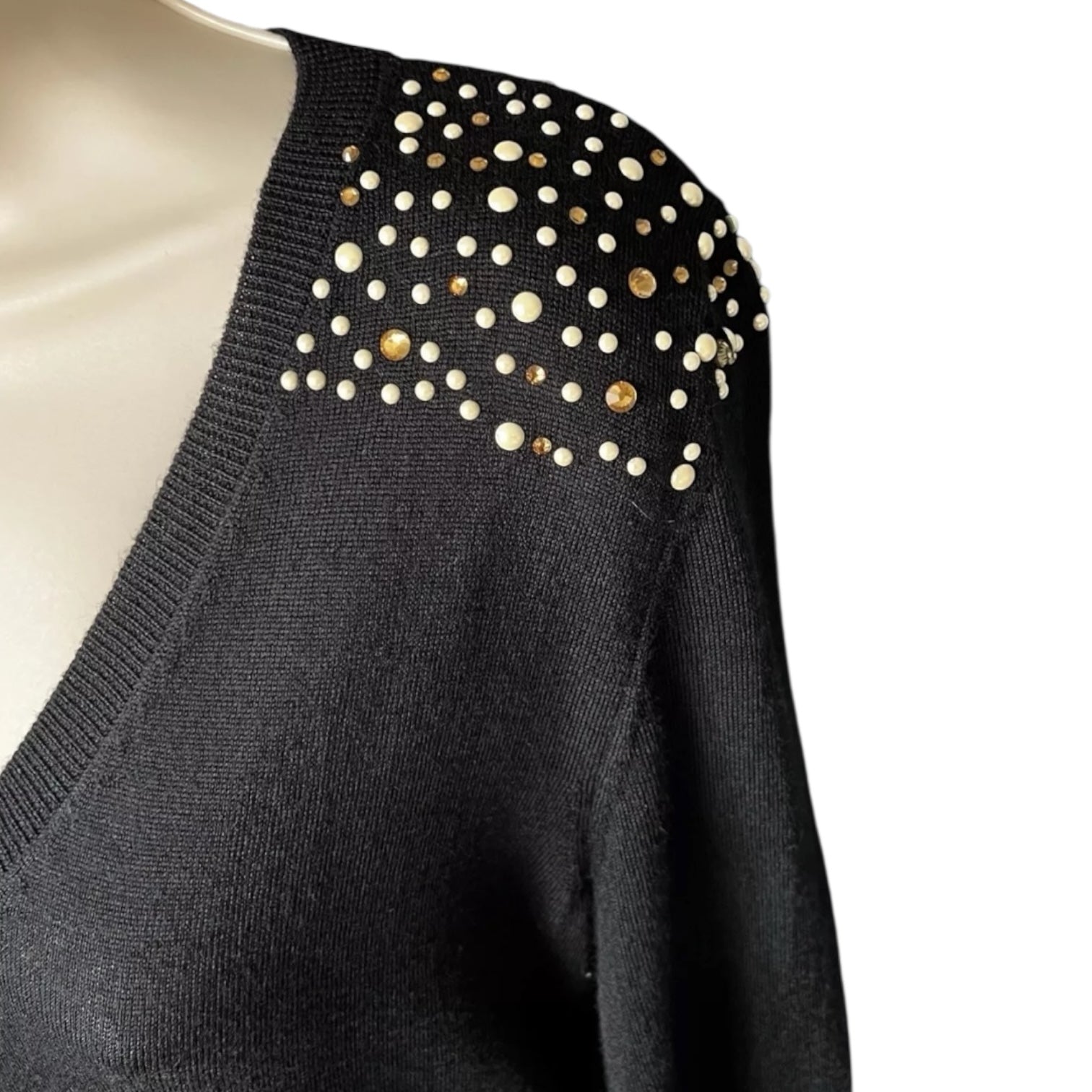 Vintage John Galliano Wool Knit Jumper Dress – Embellished, Size M – pre-loved