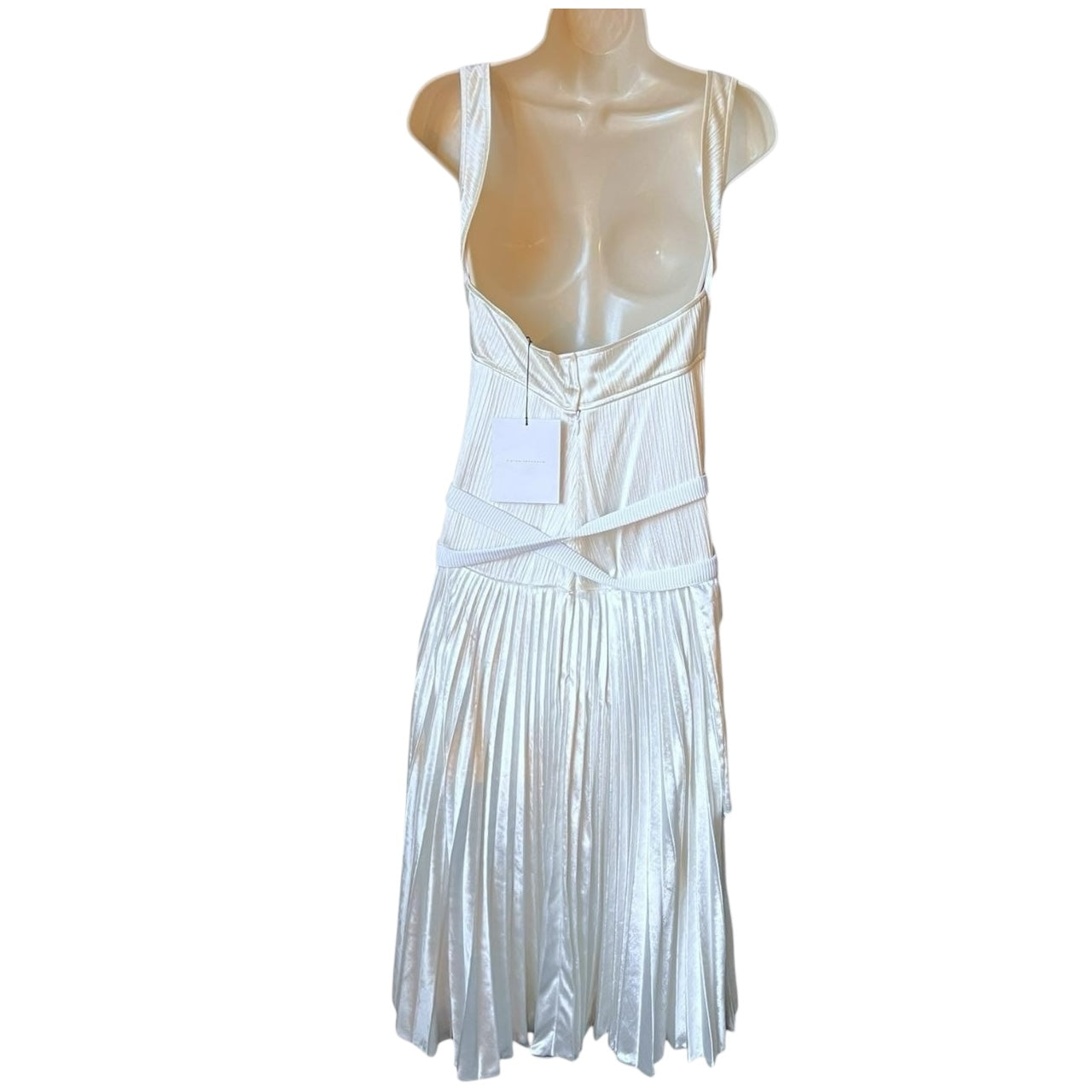 Victoria Beckham Silk Velvet Bustier Midi Dress – UK10