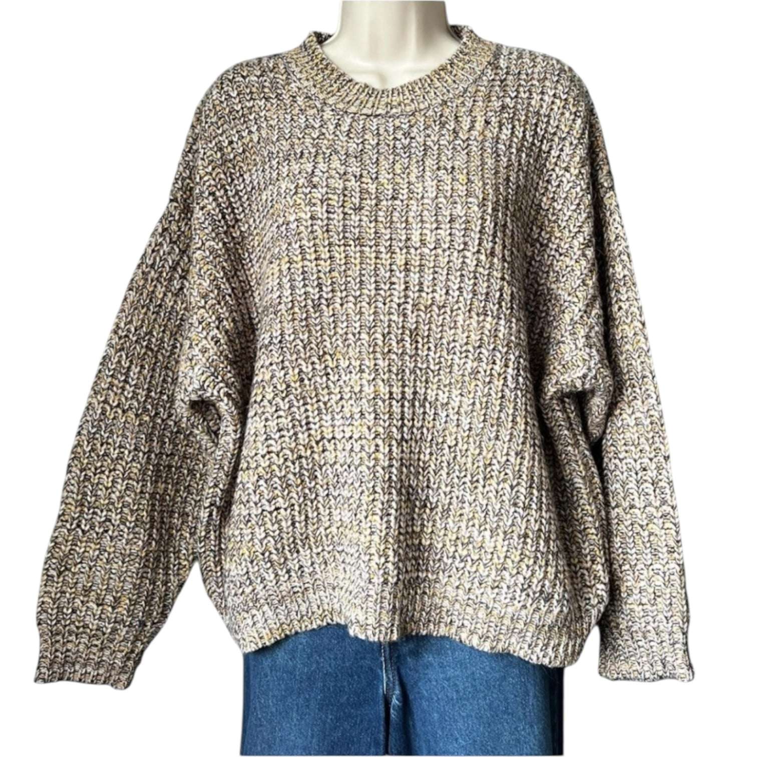 The Great Chunky Oversized Alpaca-Blend Jumper – Melange, US0 – pre-loved