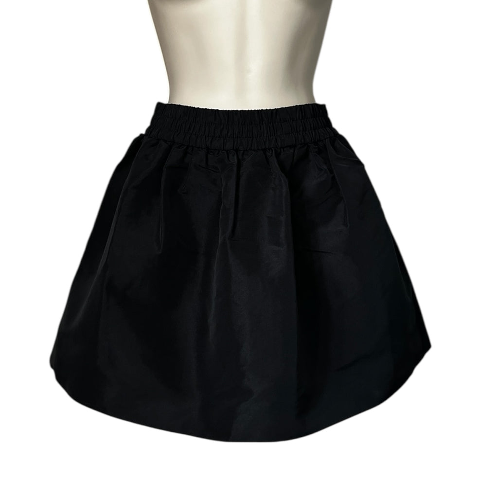 RED Valentino Mini Faille Skirt – Black Taffeta, IT40